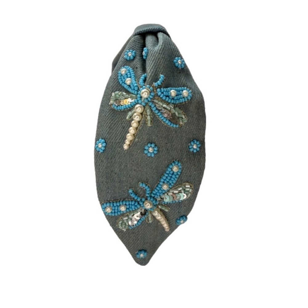210. NEW The Dragonfly Wonderbug Beaded Headband
